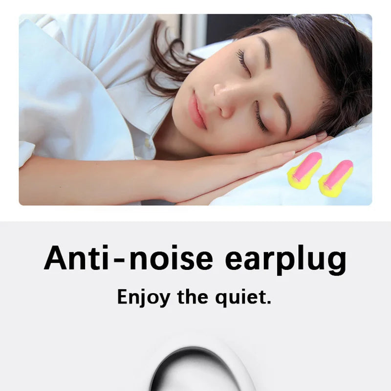 50-Pair Noise-Reducing Earplugs – Sleep & Work