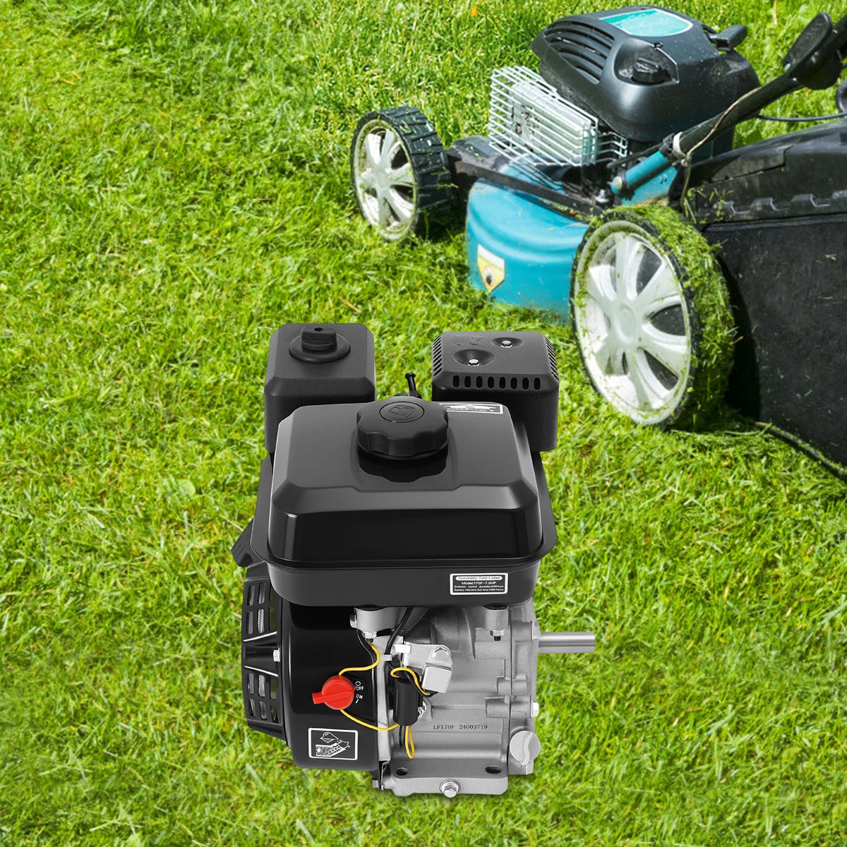 7.5HP 212cc 4-Stroke Gas Engine with Pull Start