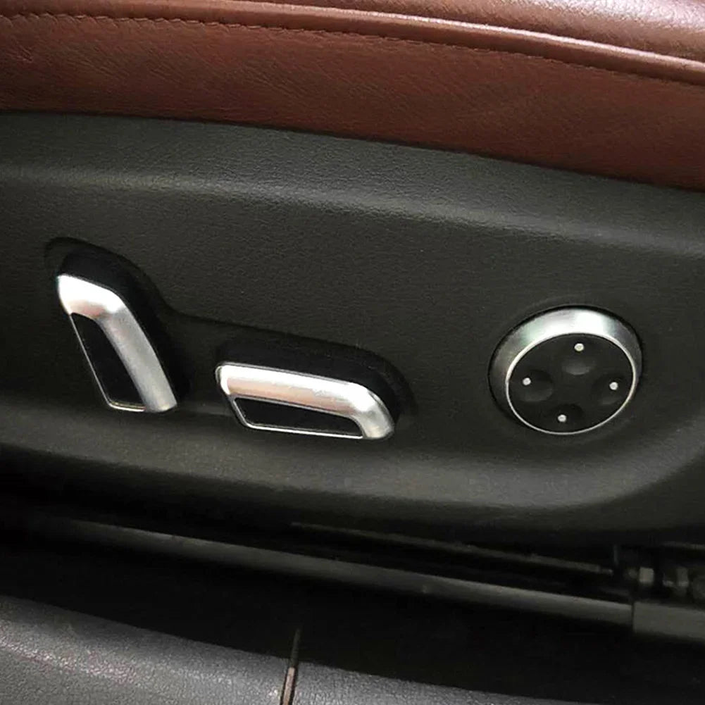Audi Seat Adjustment Button Covers - 6 Pack Chrome ABS Trim - image 7