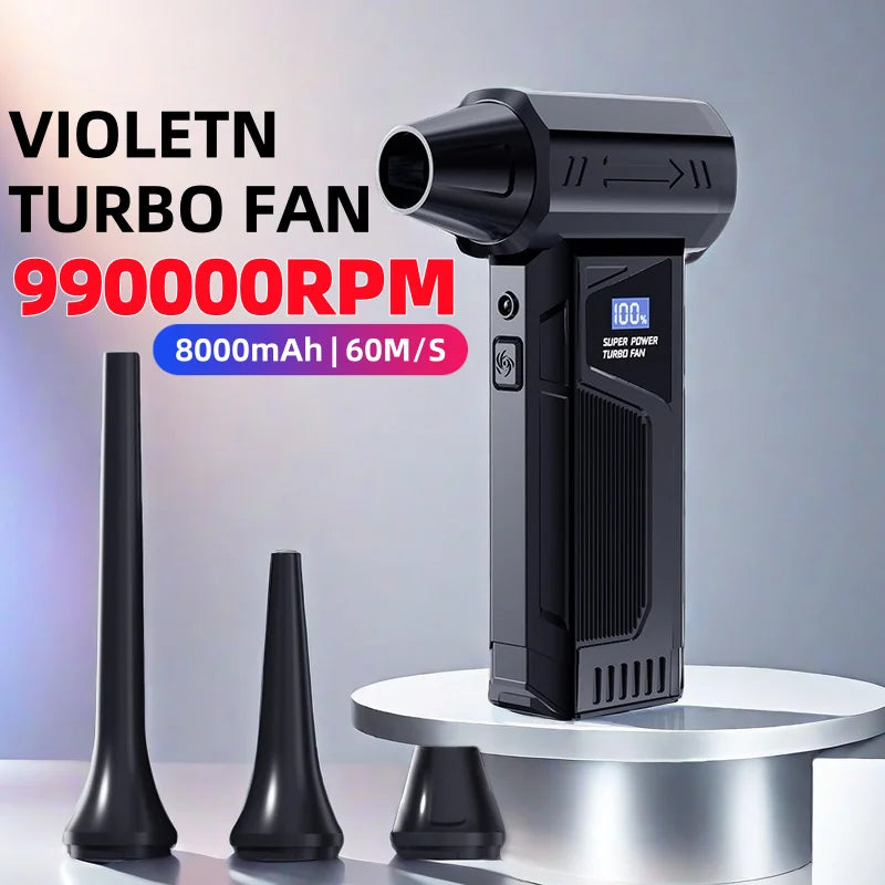 Rechargeable Turbo Air Blower – High-Speed Fan for Car Drying - image 2