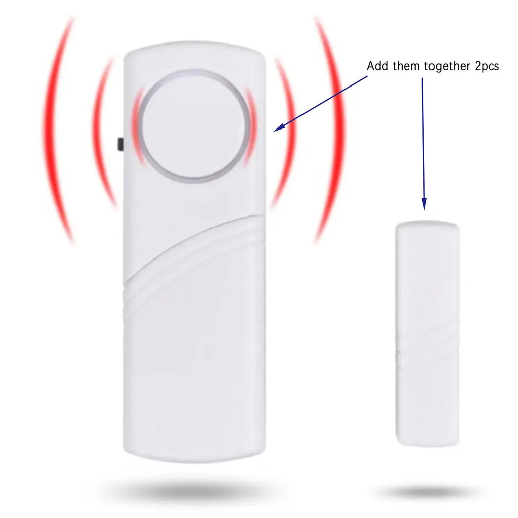 2-Piece Wireless Door & Window Magnetic Alarm Sensor Set