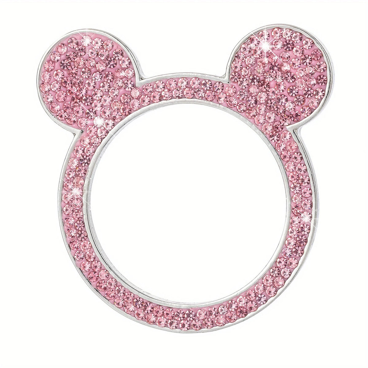 Teddy Bear Rhinestone Start Button Ring Sticker for Car Interior - view 14