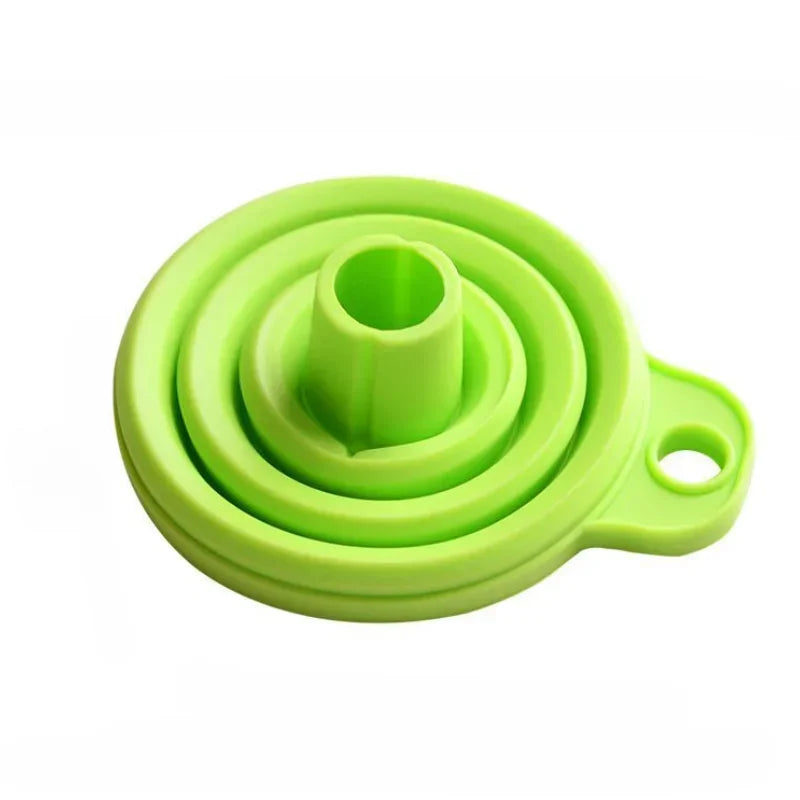 Silicone Car Oil Funnel Set - 2 Collapsible Funnels - image 3