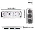 Stainless steel magnetic tray tool parts storage magnetic tool tray parts stand with strong magnets, for screws sockets bolts pi