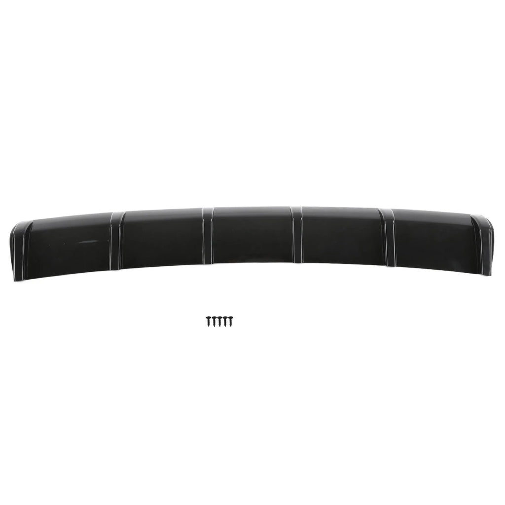 Rear Bumper Diffuser Fin Spoiler Chassis Splitter Glossy Black Aerodynamic Accessory for Car Rear Diffuser