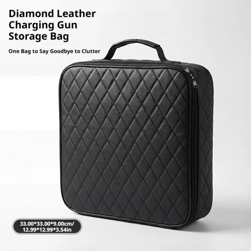EV Charging Cable Storage Bag for Car Trunk