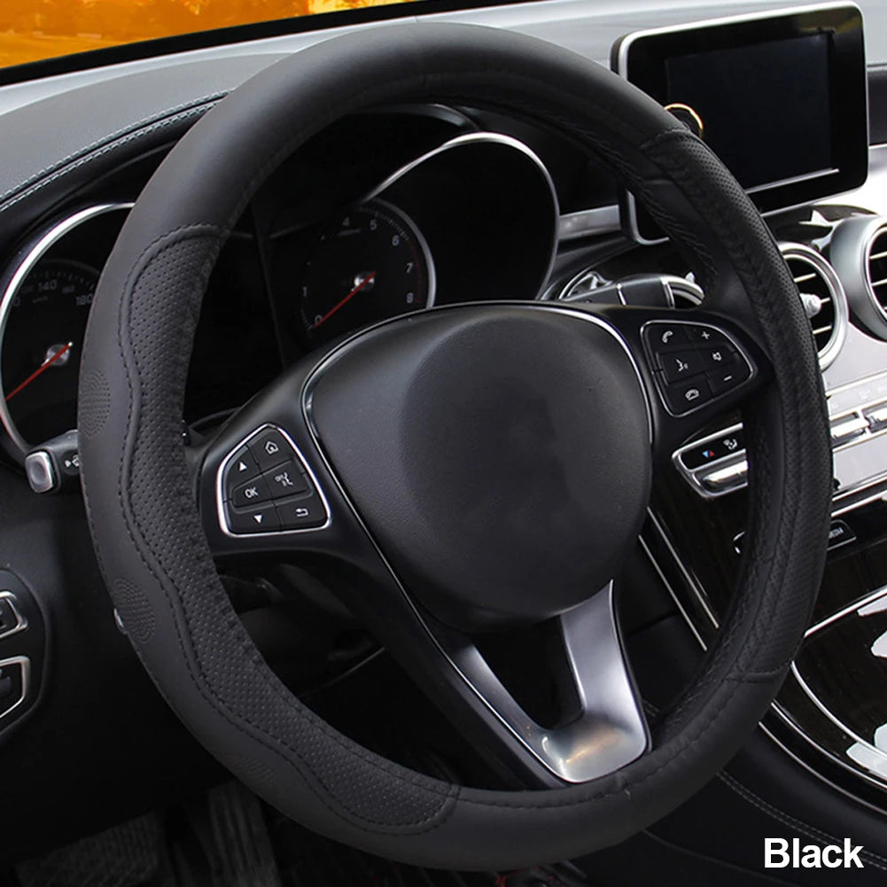 Comfortable Braided Steering Wheel Cover for Cars - 10 Colors - image 15