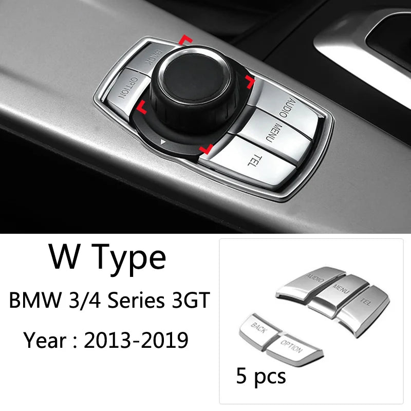 Carbon Fiber Look Gear Shift Panel Cover for BMW 3/4 Series