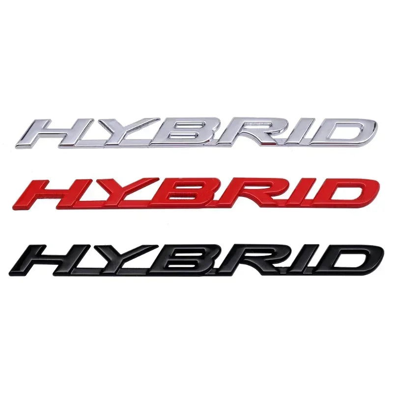 3D Metal Hybrid Letter Trunk and Fender Emblem Badge Decal