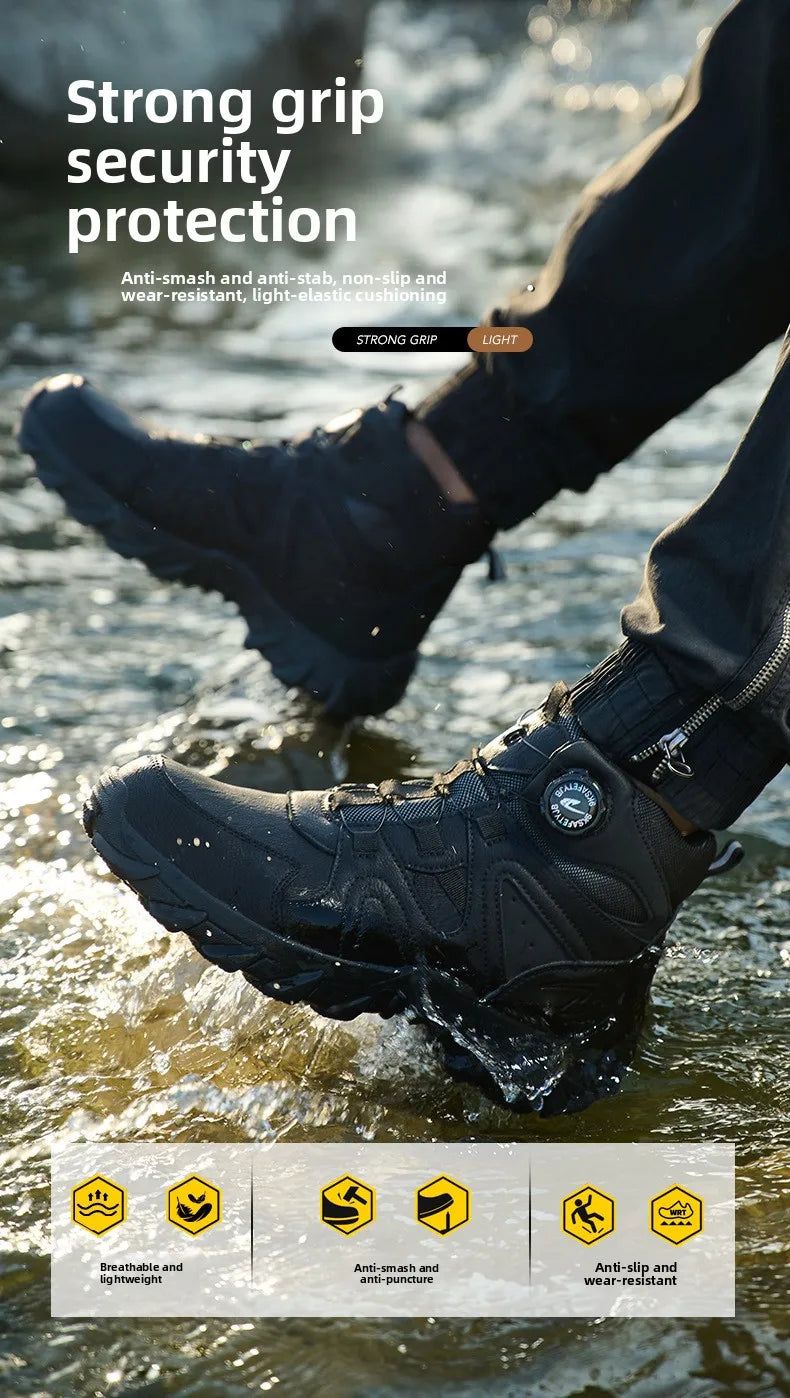 Steel Toe Safety Boots, Smash-Proof & Puncture-Resistant - image 9
