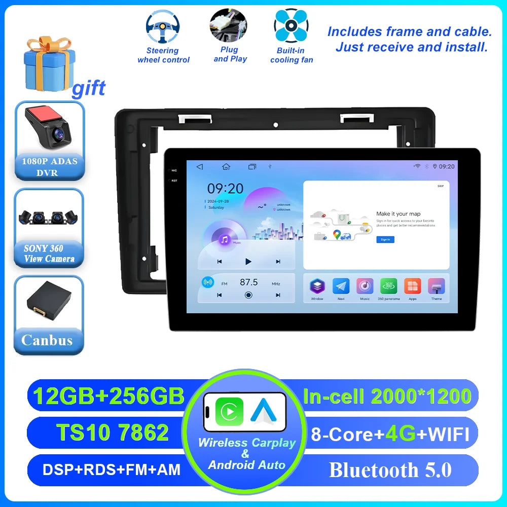 9-Inch Android Car Stereo with CarPlay Citroen Peugeot 2008-2019 - image 11