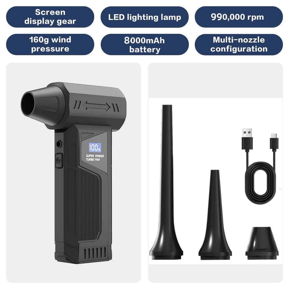 Rechargeable Turbo Air Blower – High-Speed Fan for Car Drying - image 7