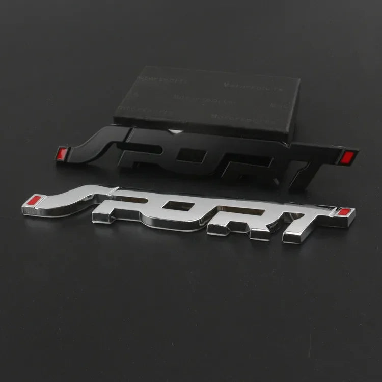 3D Chrome Metal Sport Letter Trunk Emblem Badge Decal - view 12