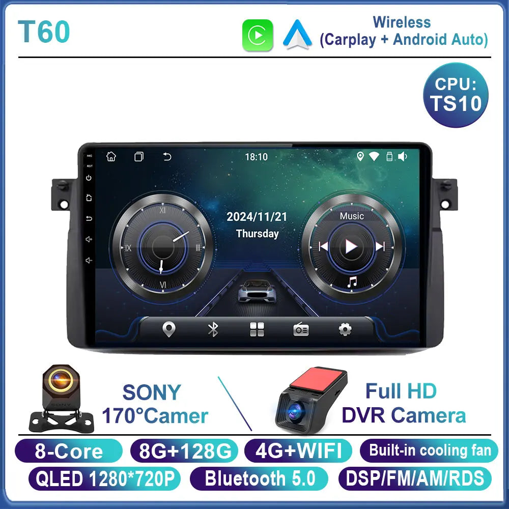 For BMW E46 M3 X5 1998-2006 Android Car Stereo 9" Touchscreen - image 15