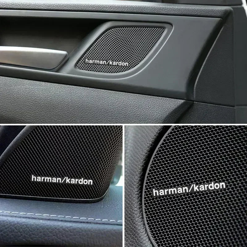 Aluminum Car Speaker Emblem Sticker – Silver, Universal Fit - image 6