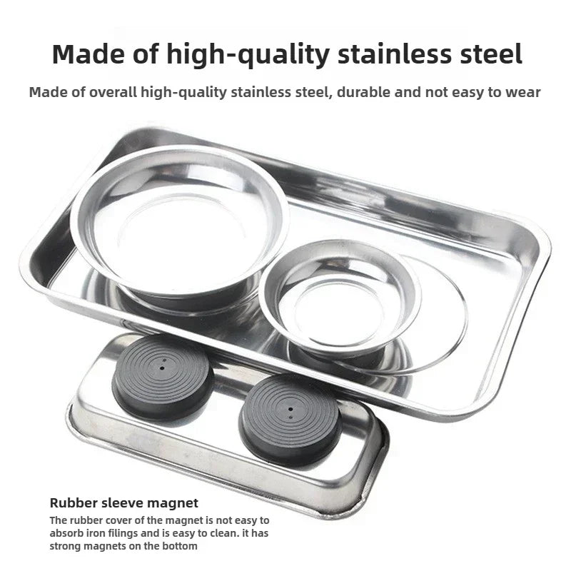 Durable Magnetic Stainless Steel Parts Bowl