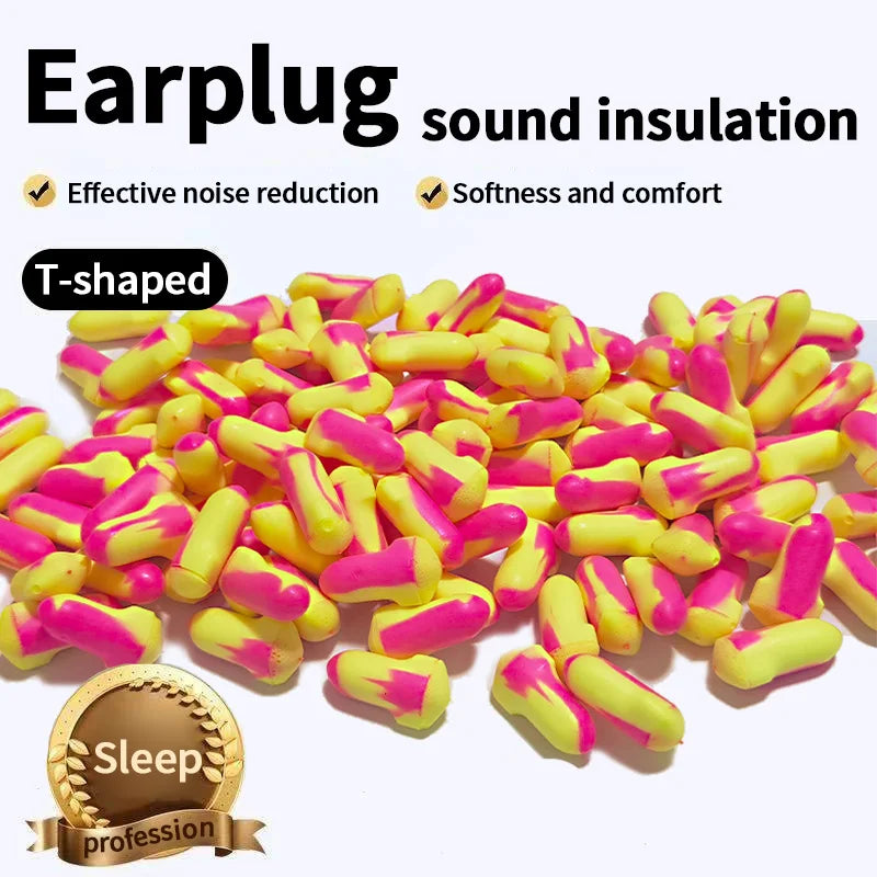 50-Pair Noise-Reducing Earplugs – Sleep & Work