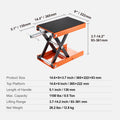 SucceBuy 1100lb Motorcycle Scissor Lift Jack with Safety Pin - image 16