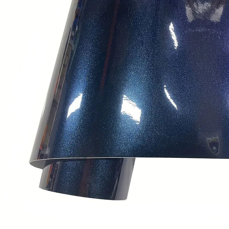 Sparkle Metallic Midnight Blue Vinyl Wrap Film for Car - Self-Adhesive - image 3
