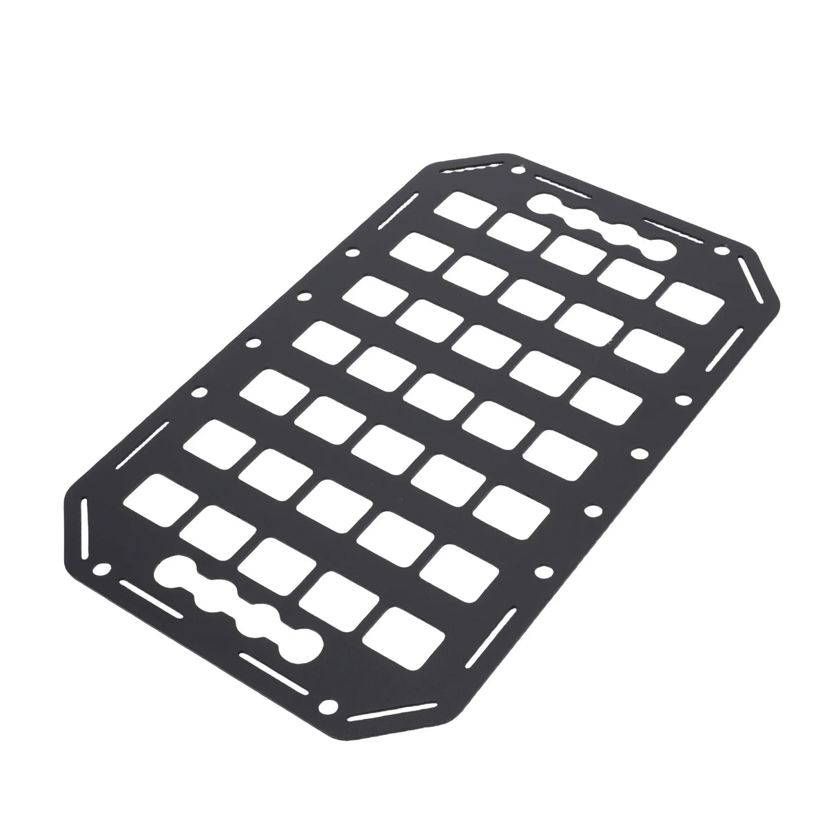 Truck Bed Molle Panel Rack 15x9.25x0.08in Aluminum Use with L Track Tool Cargo Storage Molle Panel for Cars SUVs Pickup Van RVs