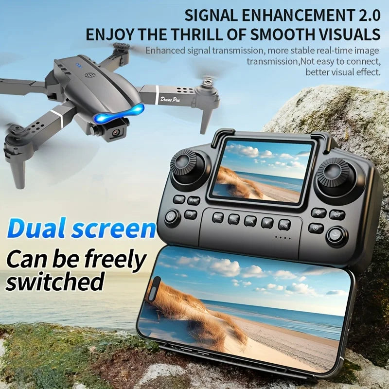 E99 Pro Max Foldable Drone with Dual HD Camera and Remote - view 2
