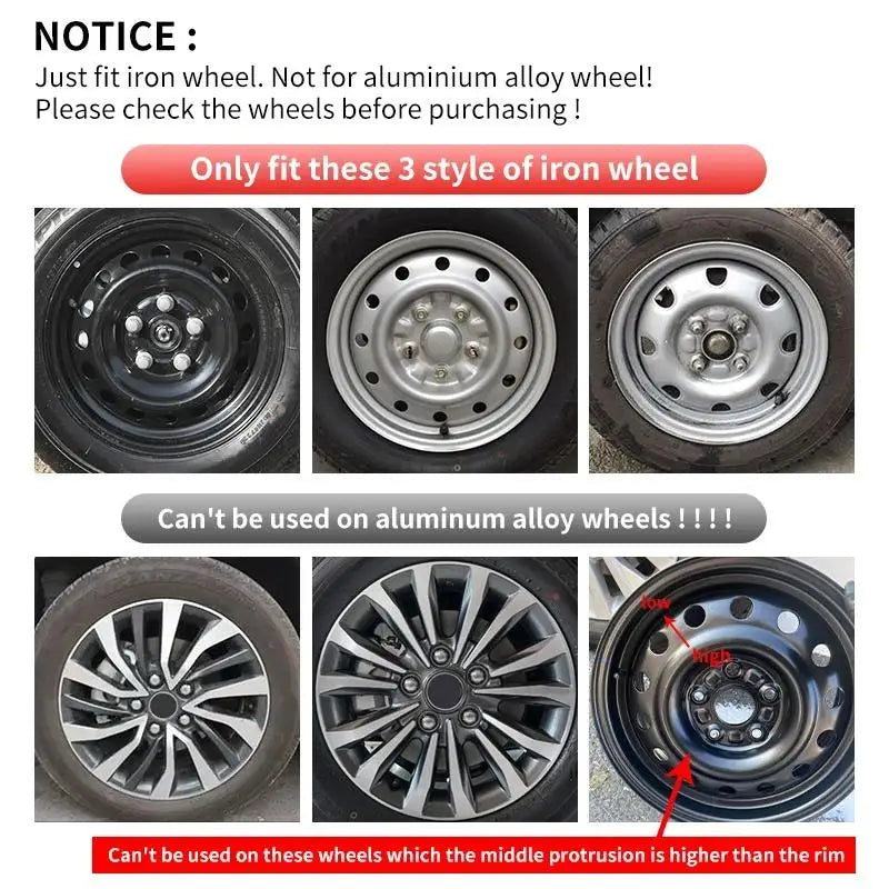 17-Inch Dual-Tone Wheel Covers, Universal 4-Pack - image 2