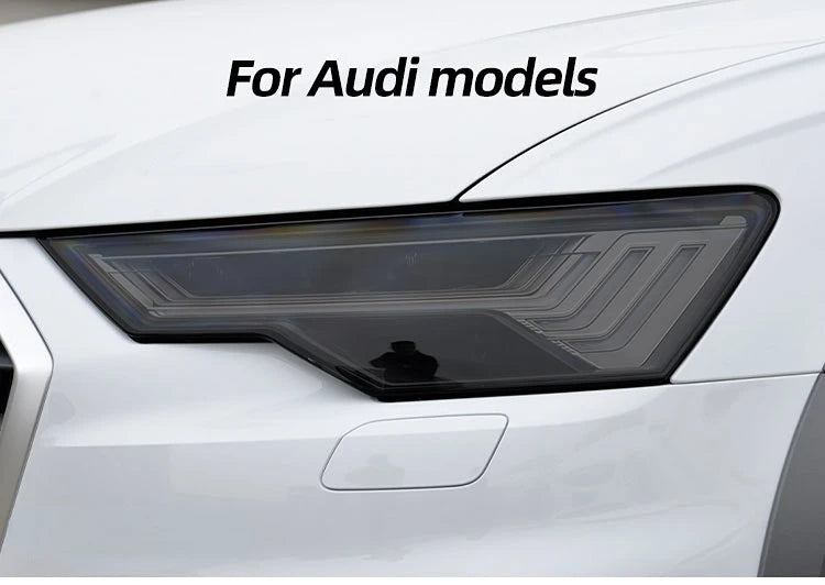 Self-Healing Smoked Black TPU Headlight Protection Film for Audi - image 7