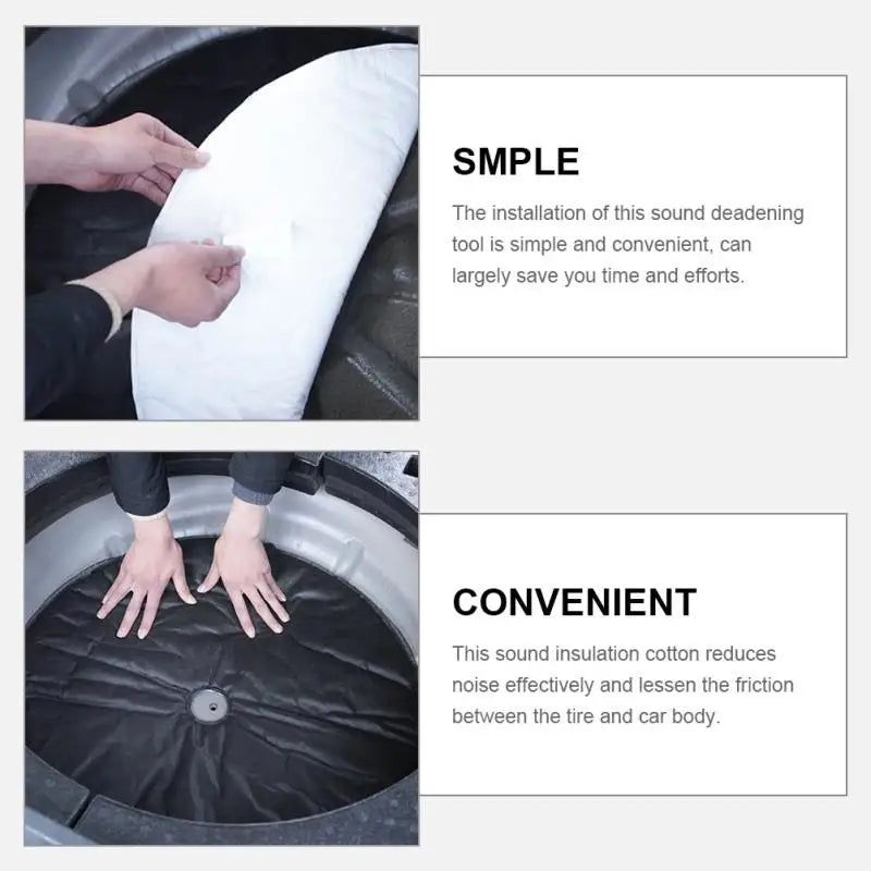 Car sound deadening mat, automotive noise insulation for wheel arches and panels