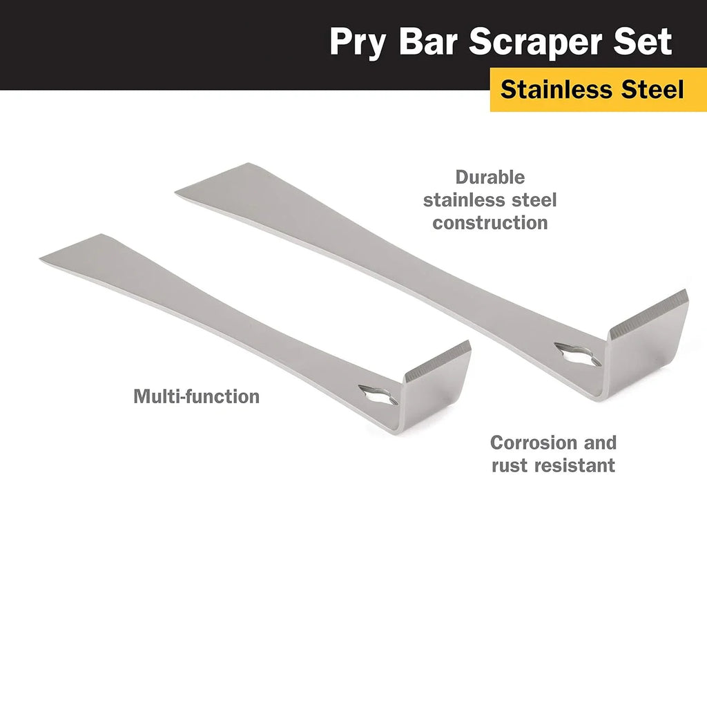 1pcs Stainless Steel Pry Bar Scraper, 10 Inch Long, Pry Tool, Scraper and Pry Bar, Metal Pry Tool, Flat Pry Bar, Long Scraper