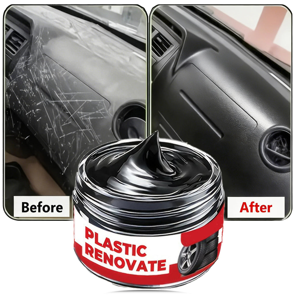 Car Interior Scratch Repair Paste Shine Restoration Black Interior Dashboard Plastic Surfaces