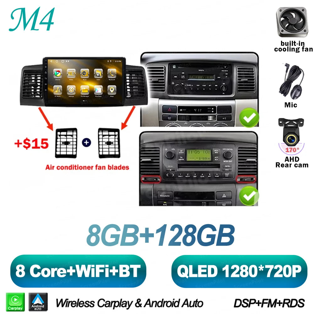 Android Car Multimedia Player for Toyota Corolla 2000-2006 - image 7