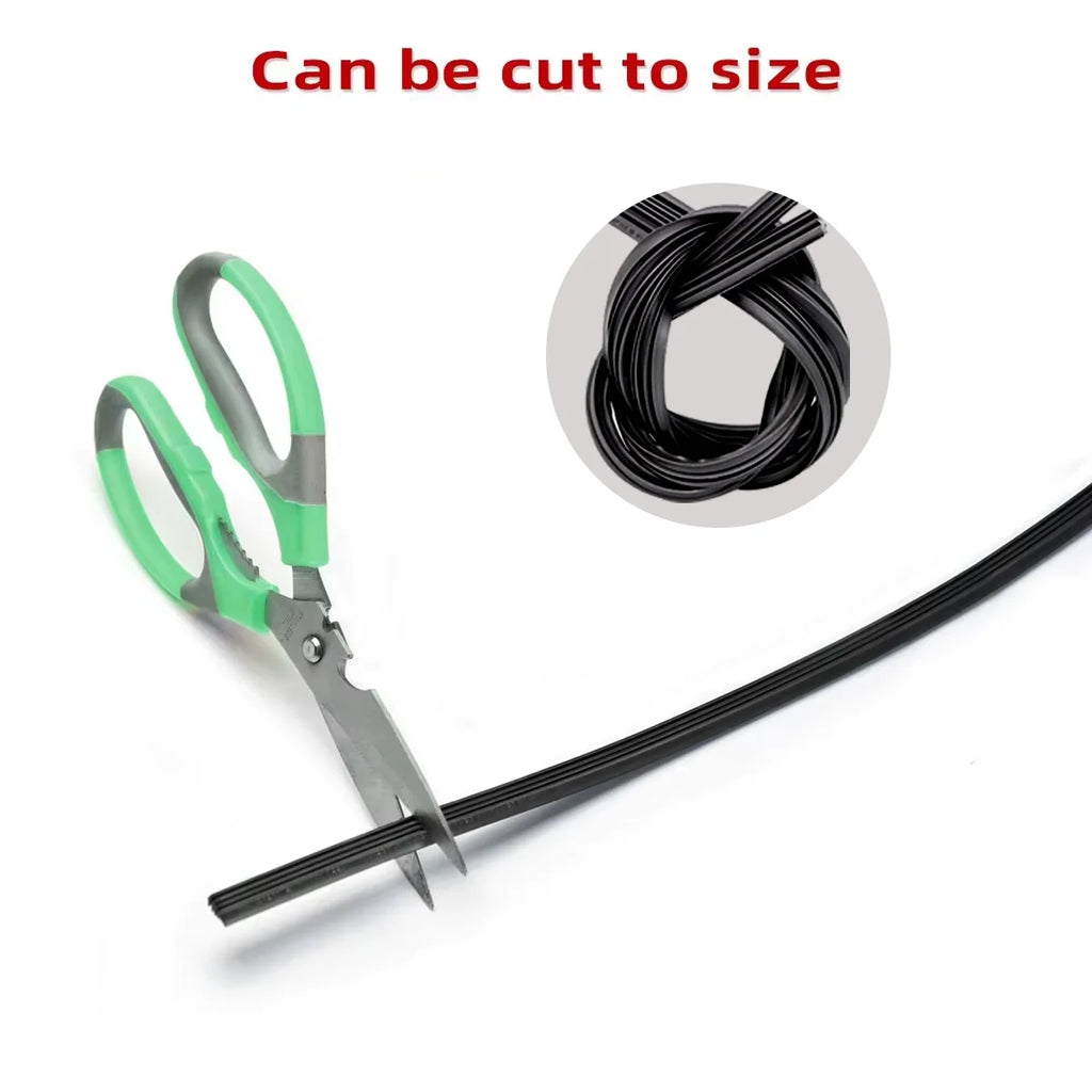 Auto Car All Seasons Windshield Wiper Blades Refills Natural Rubber Strips Wiper Blade Replacement Parts All Types Fit 14'- 32'