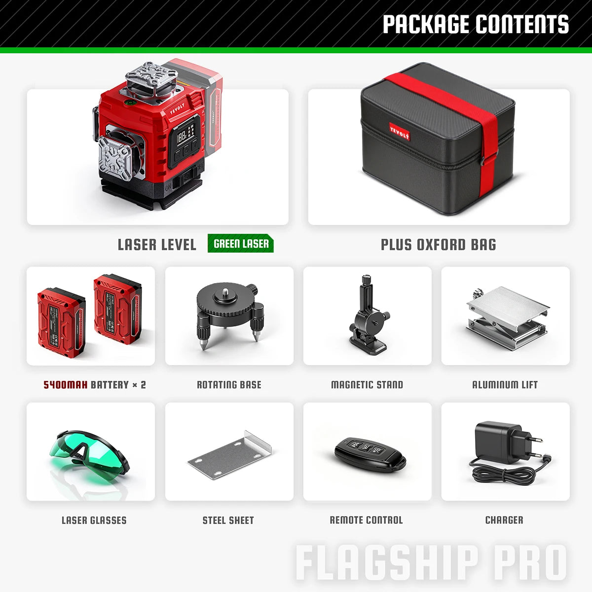 4D 360 Self Leveling Cross Line Laser Level with Tripod