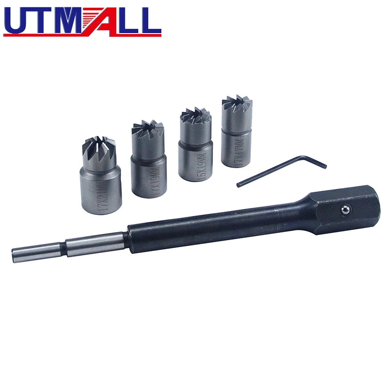 5pc Diesel Injector Seat Cutter & Cleaner Set – Reamers & Hex Key - image 6