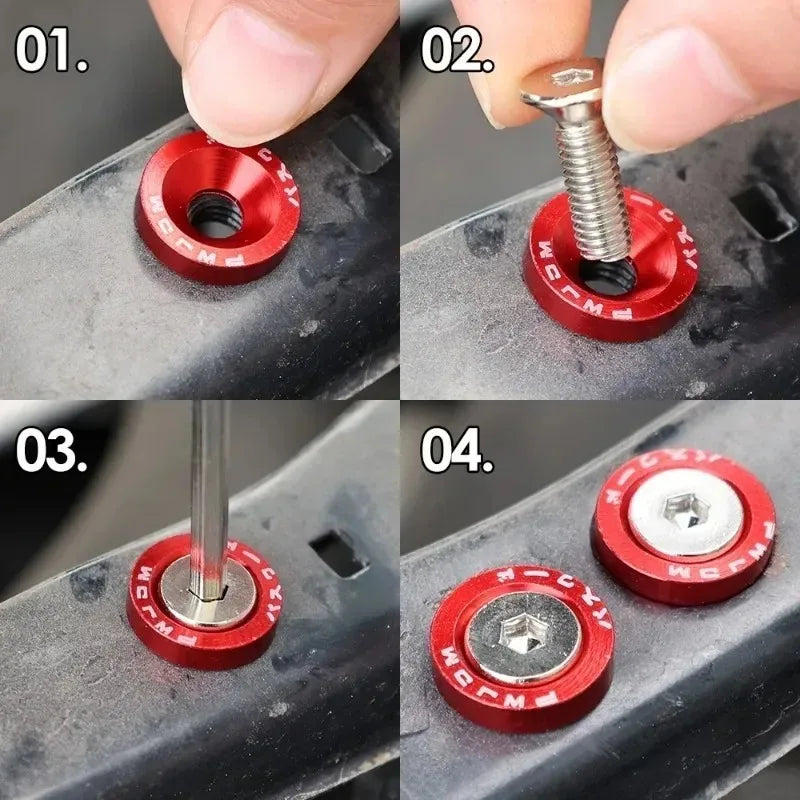 M6 Aluminum Bolt Set with Washers for Car Modifications - image 4