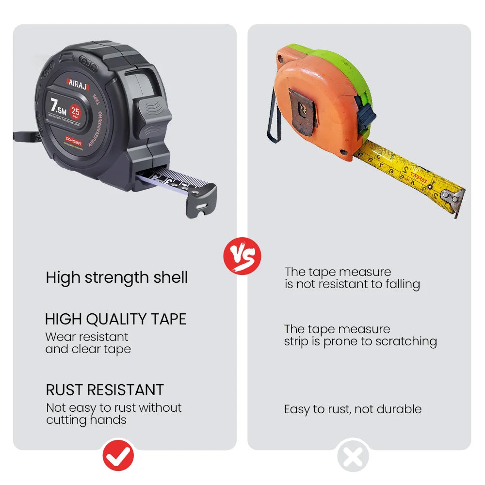 High Precision Tape Measure 3m 5m 7.5m Waterproof Anti-Corrosion ABS - image 6