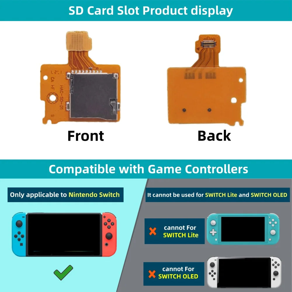 Nintendo Switch SD Card Reader Slot Board Replacement (TF Card Socket) - image 3