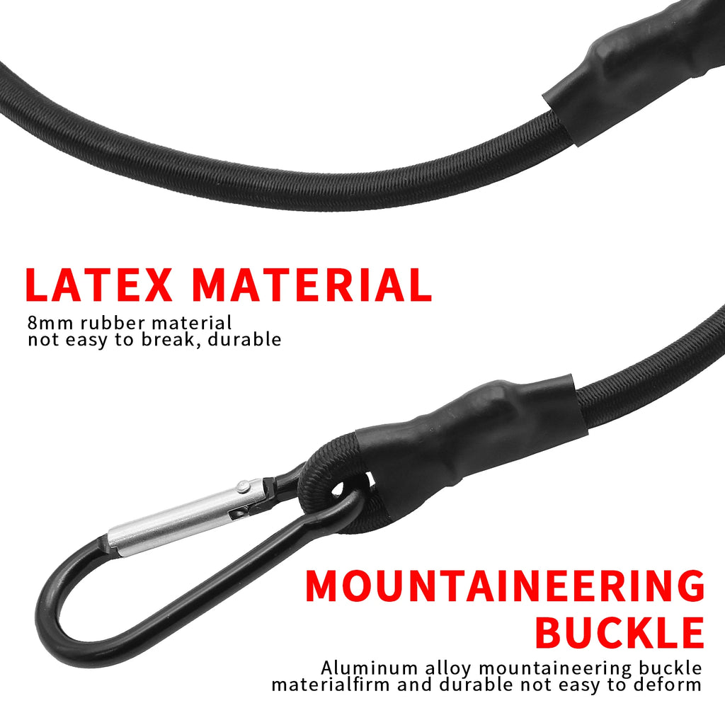 Elastic Bungee Cord with Hook, 30–150cm – Bike, Luggage & Roof Rack