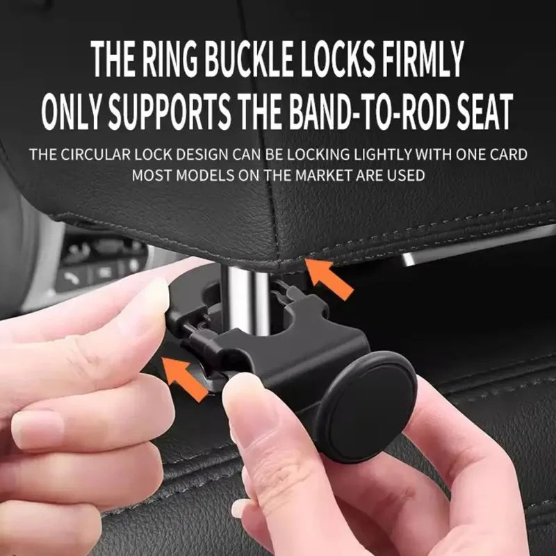2PCS Car Back Seat Hook Car Interior Organizer Accessories 20KG Heavy Duty For Grocery Bag Car Headrest Hanger
