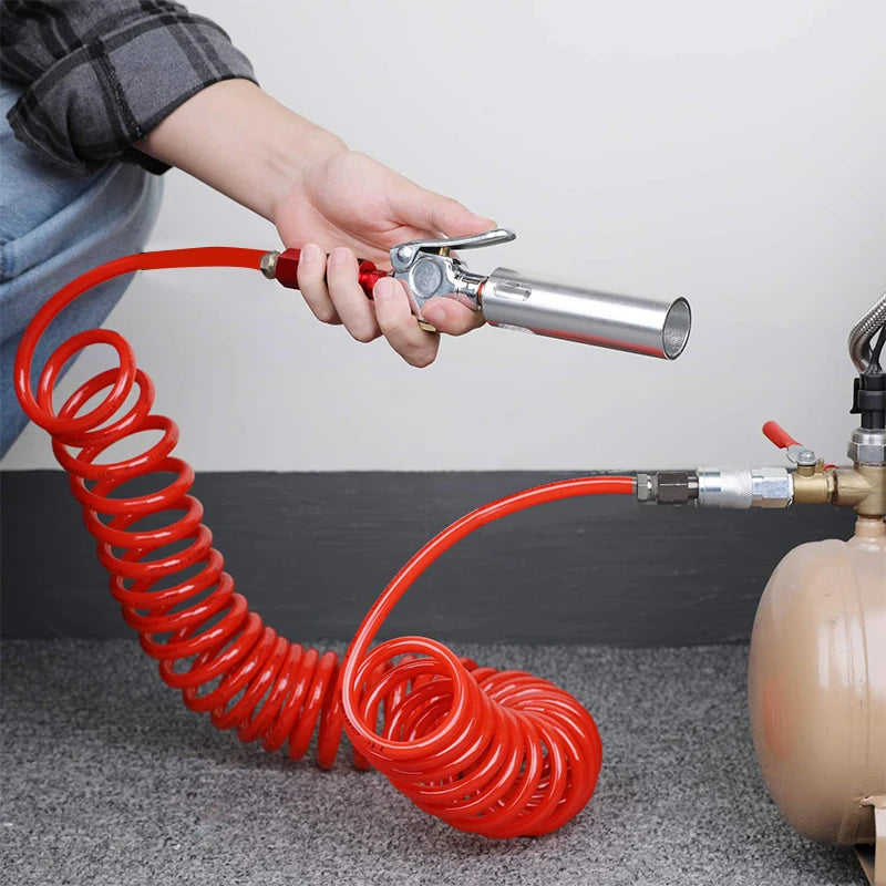 Pneumatic Tools Hose Air Pneumatic Hose Spiral Pipe Air Compressor Hose Long Pneumatic  Hose Air Compressors Outer Diameter