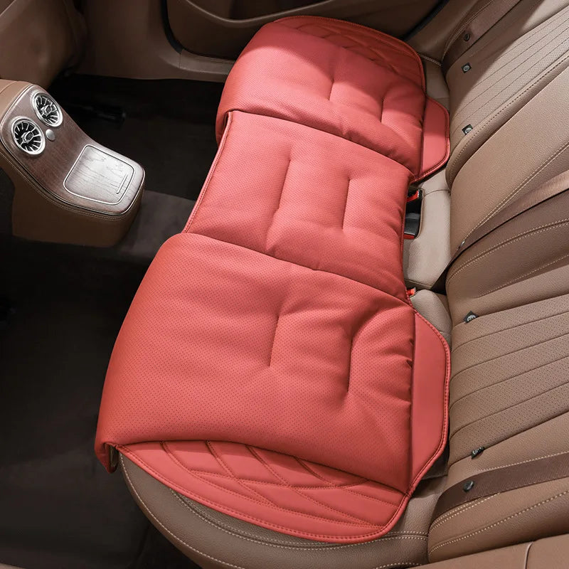 Synthetic Leather Car Seat Cushion with Lumbar Section