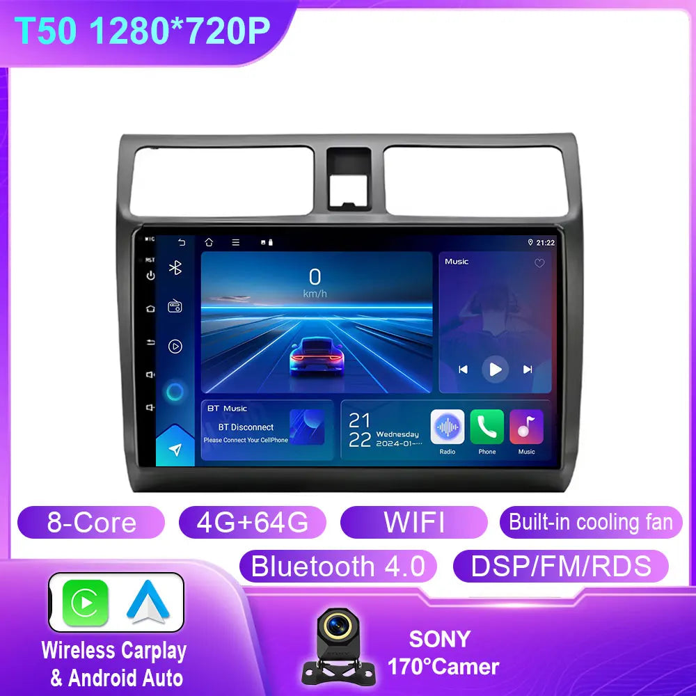 10 Inch Android Car Stereo for Suzuki Swift 2003-2010 with CarPlay - image 34