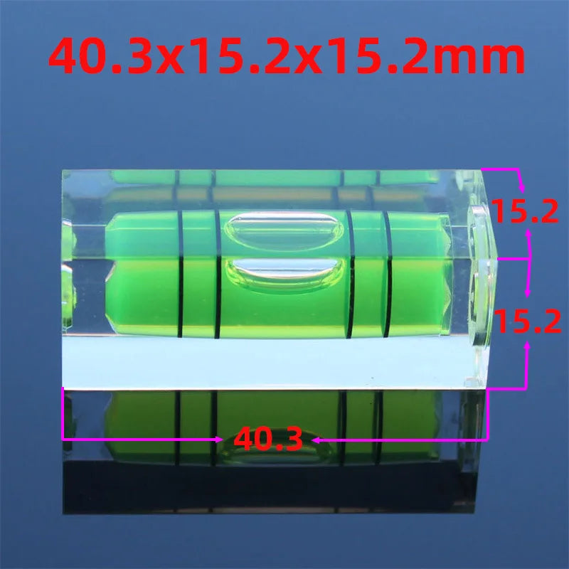 Circular or Square Spirit Level Bubble Vial for Horizontal Level Ruler