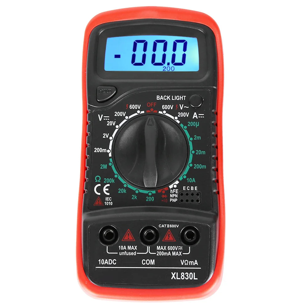 Digital Multimeter XL830L Handheld LCD Digital Multimeter Voltmeter Ammeter Ohmmeter Current Voltage Tester Multimeter
