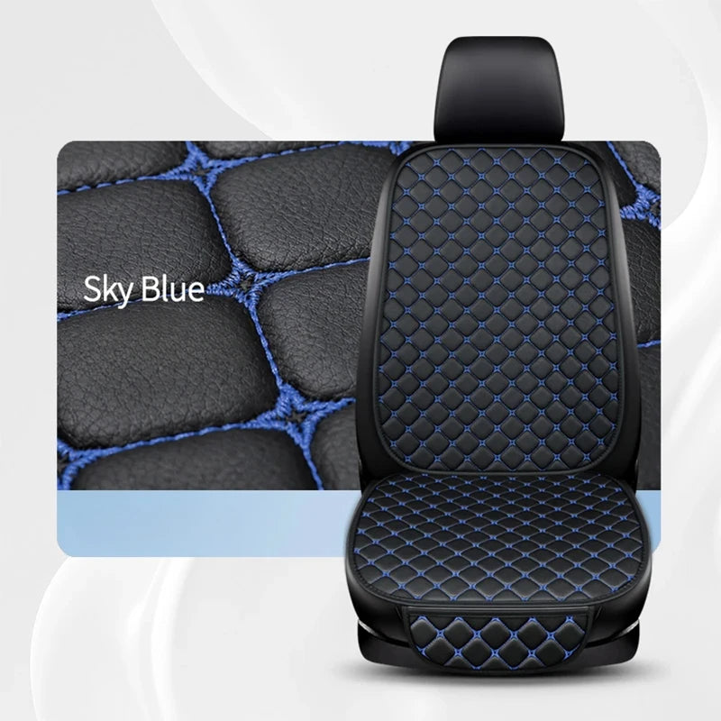 Minimalist PU Leather Car Seat Cushion, Universal Fit