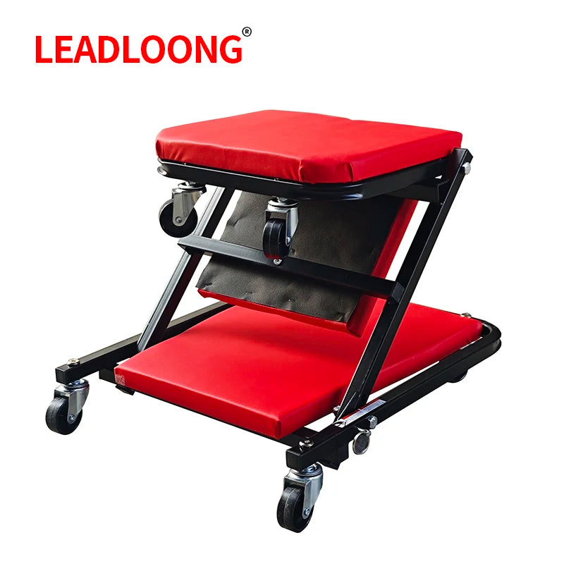 LEADLOONG Car repair bench Mechanic Creeper, Garage Gift, 36" Z Creeper Seat, 2 in 1 Mechanic Gifts, 300 lbs Capacity