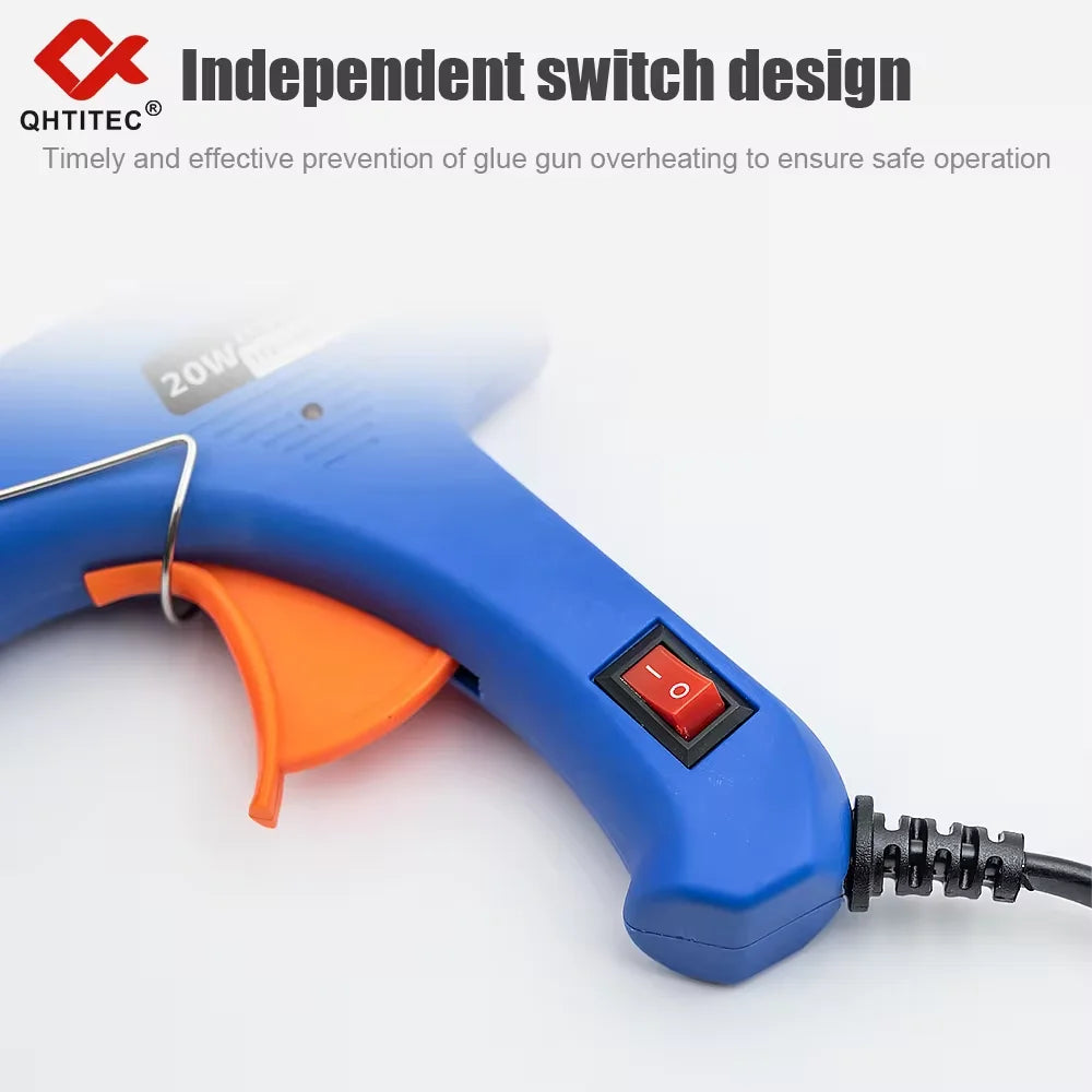 Mini Hot Melt Glue Gun 20W with 20x 7mm Glue Sticks DIY Repair Tool - image 4