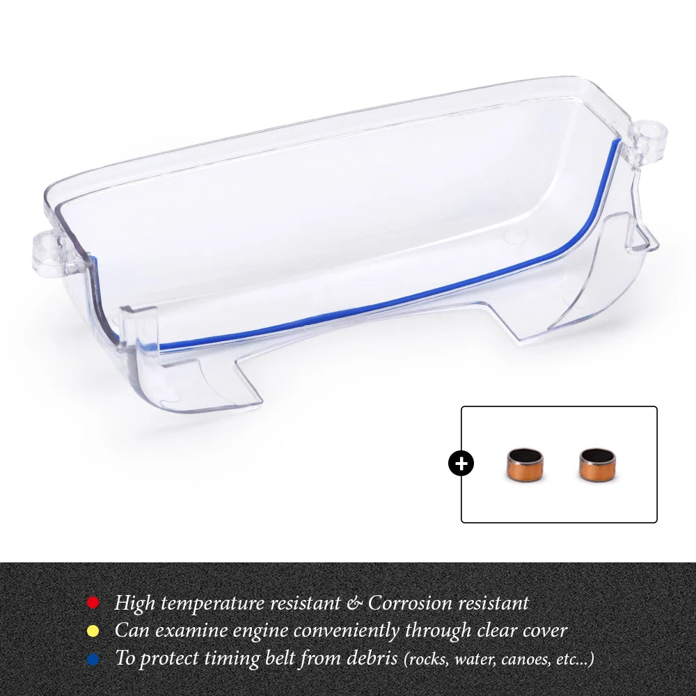 Clear Cam Pulley Timing Belt Cover for 2JZ Non-VVTi, Fits Toyota Supra, Aristo, Lexus SC300, IS300