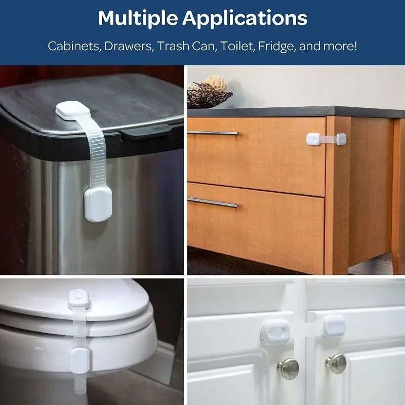 Adhesive Baby Safety Locks for Drawers & Cabinets - image 3