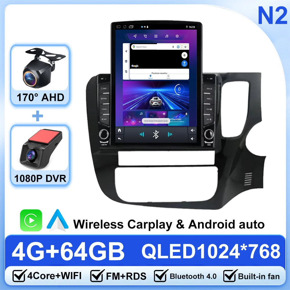 9.7" Android Car Stereo with CarPlay & GPS for Mitsubishi Outlander - image 9